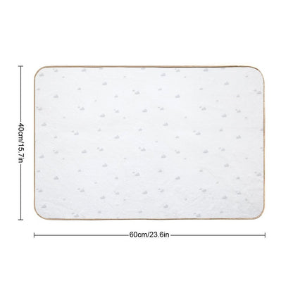 Grey Skies Painterly  Pattern  Eco-Friendly Bath Mat