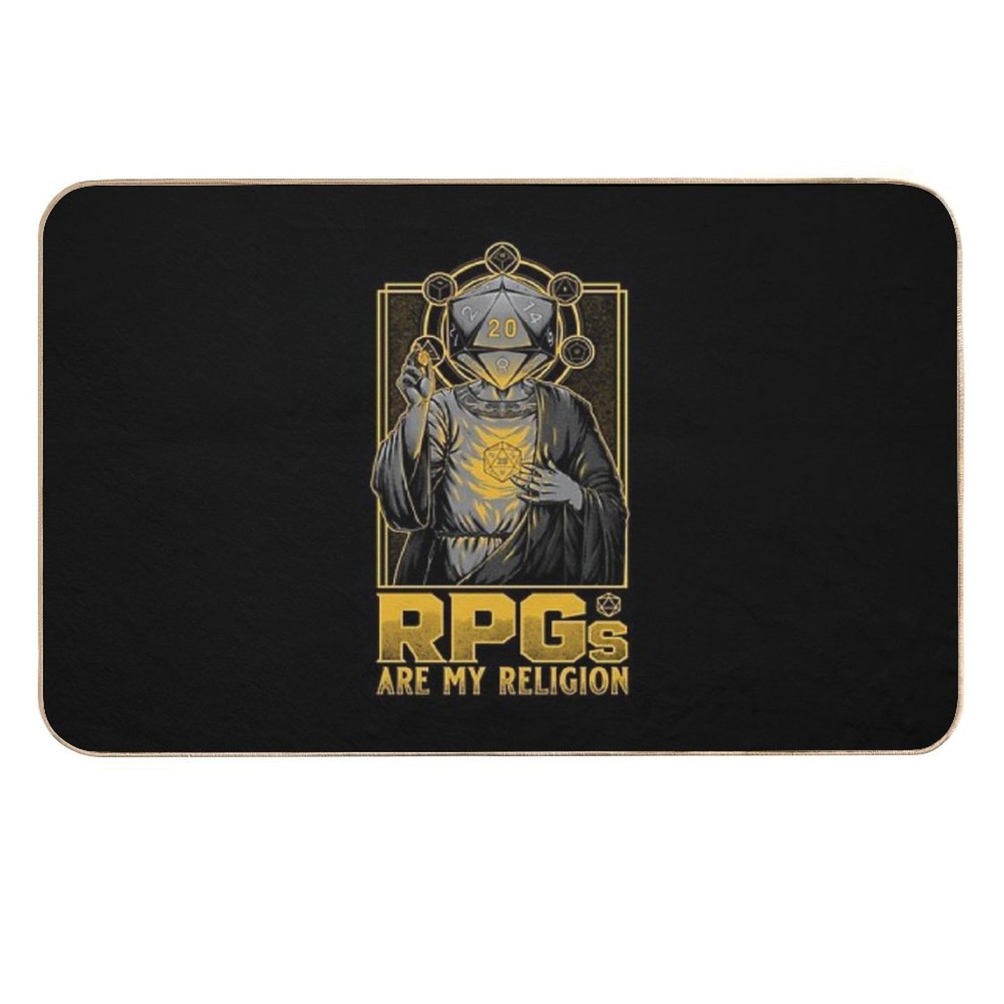 RPGs Are My Religion - D20 Cool Gift  Versatile Bath Mat