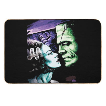 Bride & Frankie Monsters in Love  Dirt-Trapping Bath Mat