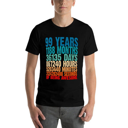99 Years Of Being Awesome Gifts 99 Years Old 99 Birthday  Durable T-Shirt