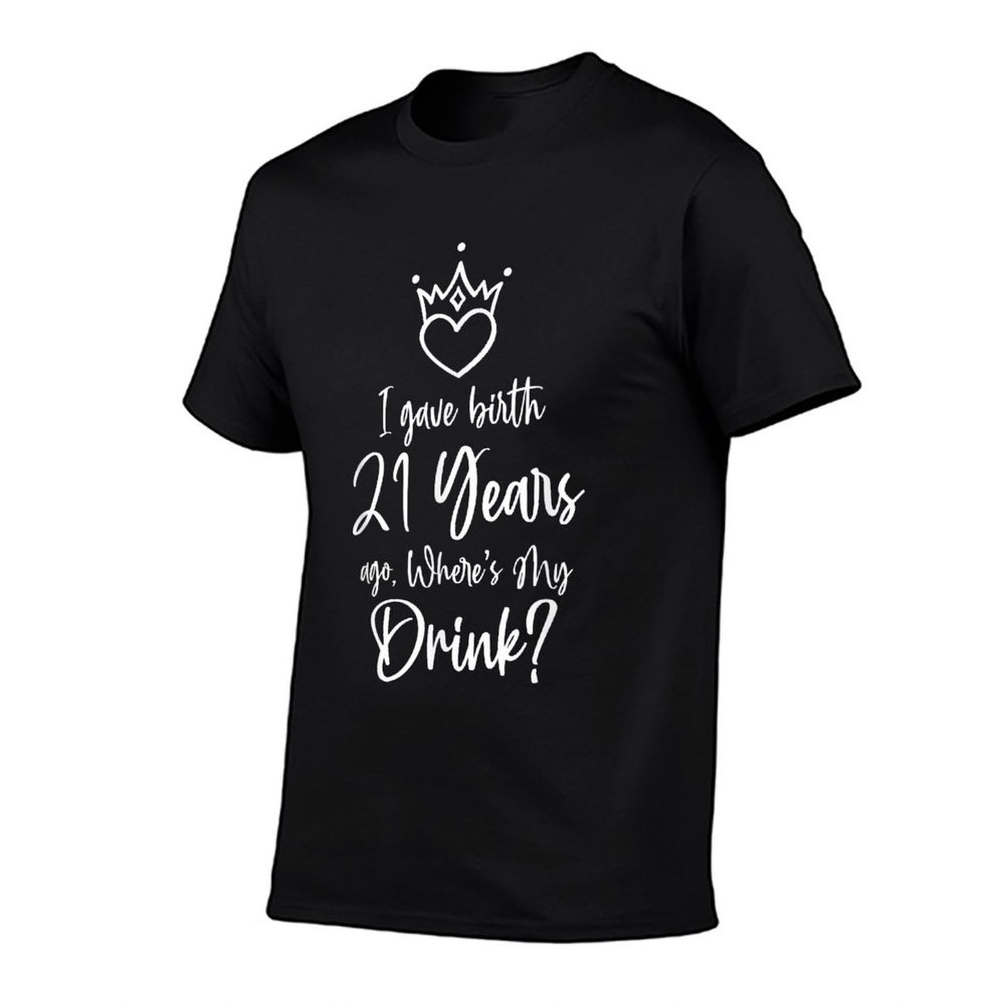 Funny 21st Birthday for Mom Gift Child Son Daughter Mothers  Slim-fit Cut T-Shirt