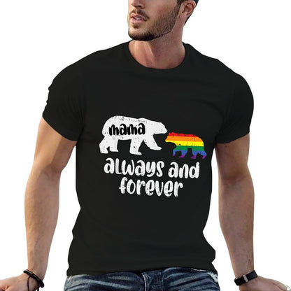 Mama Bear Always Cute Gay Pride Ally LGBTQ Month Mom Women  Relaxed-fit T-Shirt