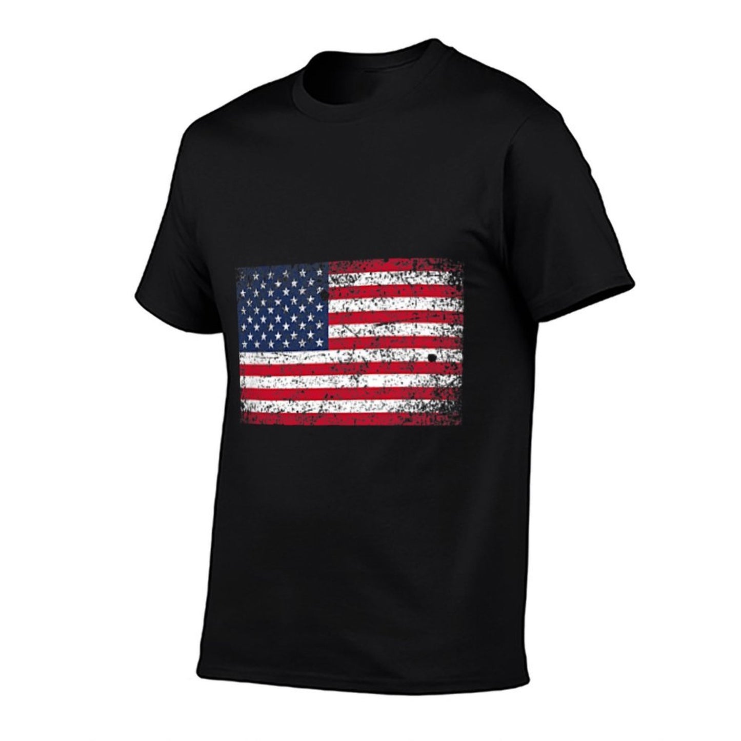 4th of July Distressed American USA Pocket  Odor-resistant T-Shirt