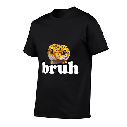 Cute Reptile Kids Bruh Leopard Gecko Lover  Heathered Texture T-Shirt