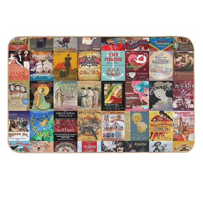 Gilbert And Sullivan Opera Posters  Absorbent Bath Mat