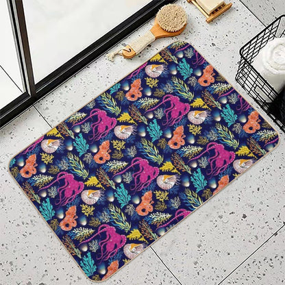 Cephalopods  Slip-Resistant Bath Mat