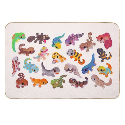 Gecko - Bright  Repositionable Bath Mat