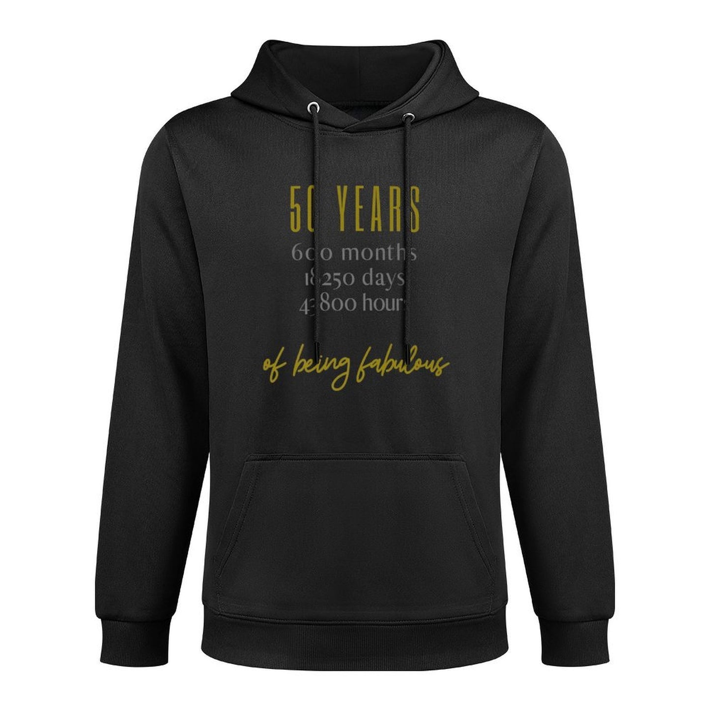 50 Years of Being Fabulous  Happy 50th Birthday Premium Medium-Weight Fabric Hoodie