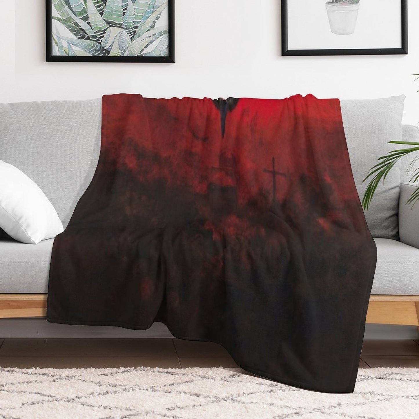 Zdzisław Beksiński Paintings Zdzisław Beksiński Artwork Eco-conscious Throw Blanket