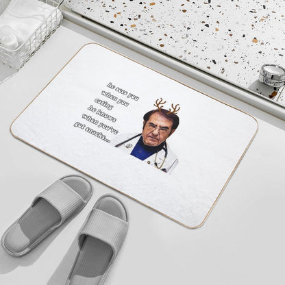 Dr Now ORIGINAL Willow Days, Dr Now, Doctor Now Christmas  Long-Lasting Bath Mat