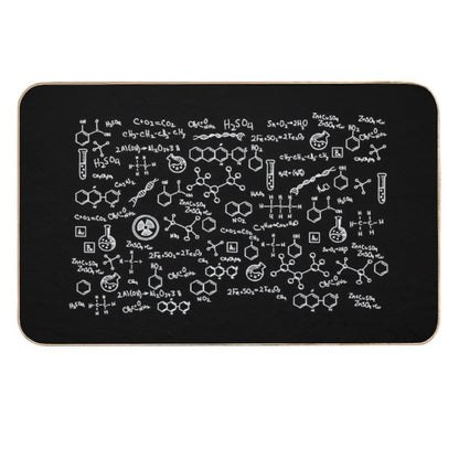Science Chemistry Pattern  Long-Lasting Bath Mat