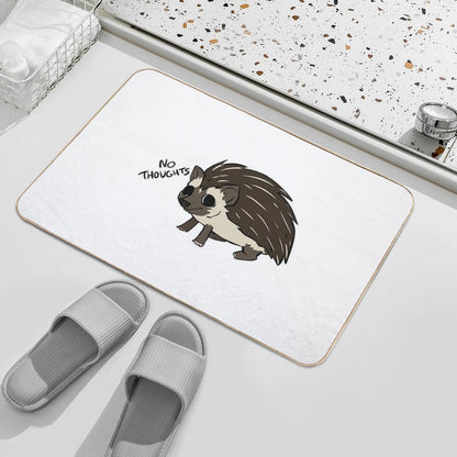 No Thoughts  Fade-Resistant Bath Mat