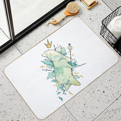 Polar Bear King  Rapid-Drying Bath Mat