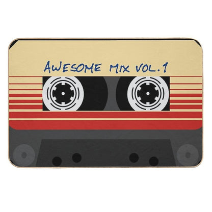 Awesome Mixtape Vol 1, Tape, Music, Retro Durable Bath Mat