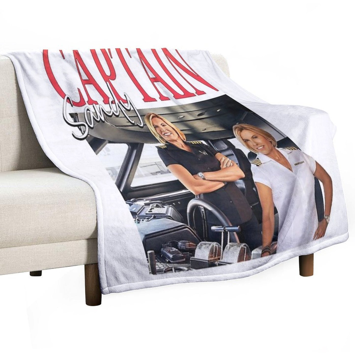 Captain Sandy Easy Care Throw Blanket