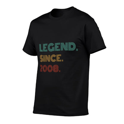 17 Years Old Legend Since 2008 17th Birthday  Tagless Design T-Shirt