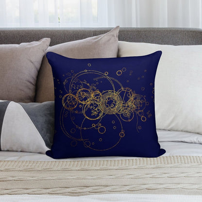 Time Lord Writing -  Transparent Soft Reinforced Edging Throw Pillow