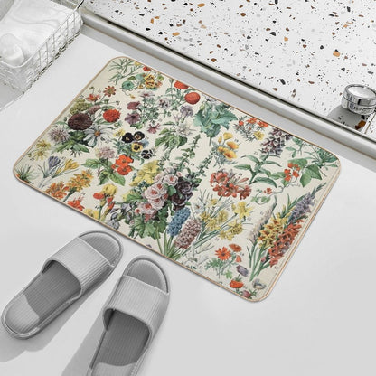 Adolphe Millot Fleurs A  Multi-Purpose Bath Mat