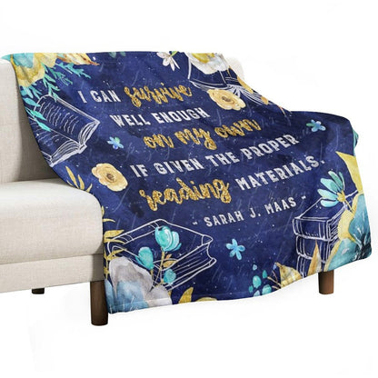 I Can Survive Machine-washable Throw Blanket