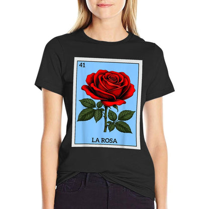 Rosa Card Mexican Lottery  Oversized Silhouette T-Shirt