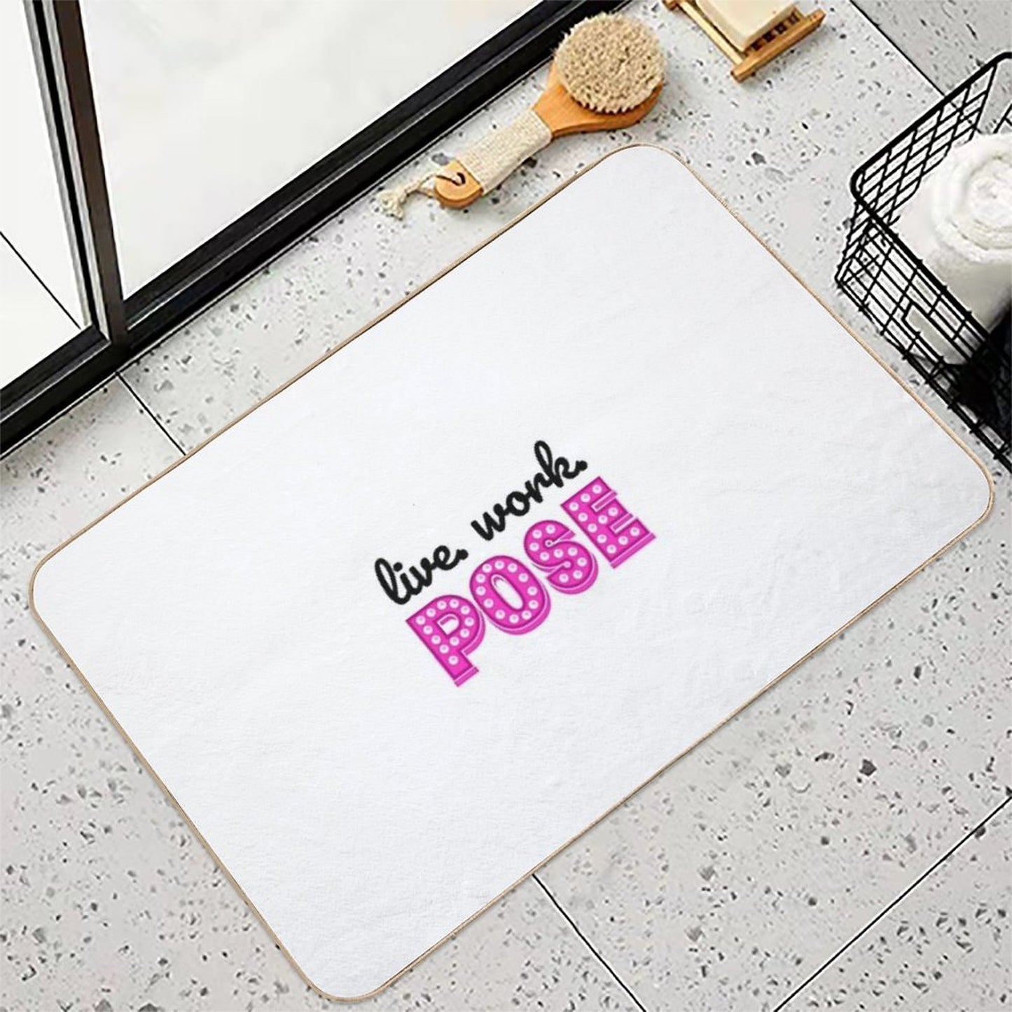 Live Work Pose Fx Tv Show  Stain-Proof Bath Mat