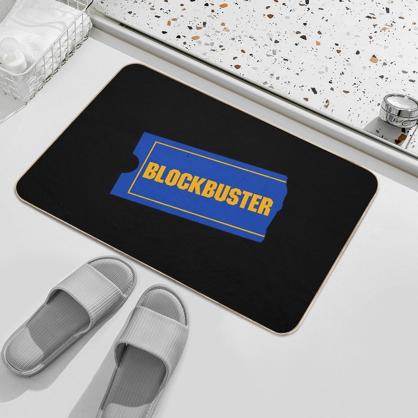 Blockbuster Video Logo  Odorless Bath Mat