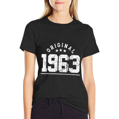 60th Vintage 1963 Retro 60th Birthday  Relaxed-fit T-Shirt