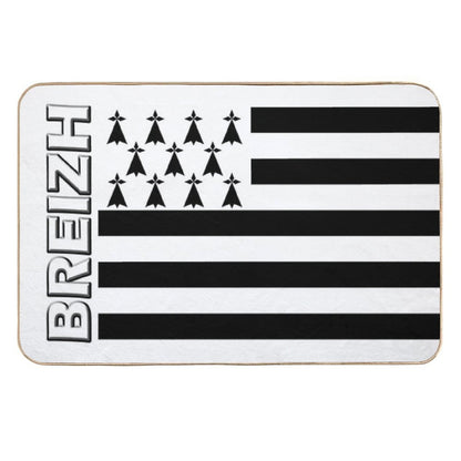 BZH - Breizh - Bretagne - Brittany France Durable Bath Mat