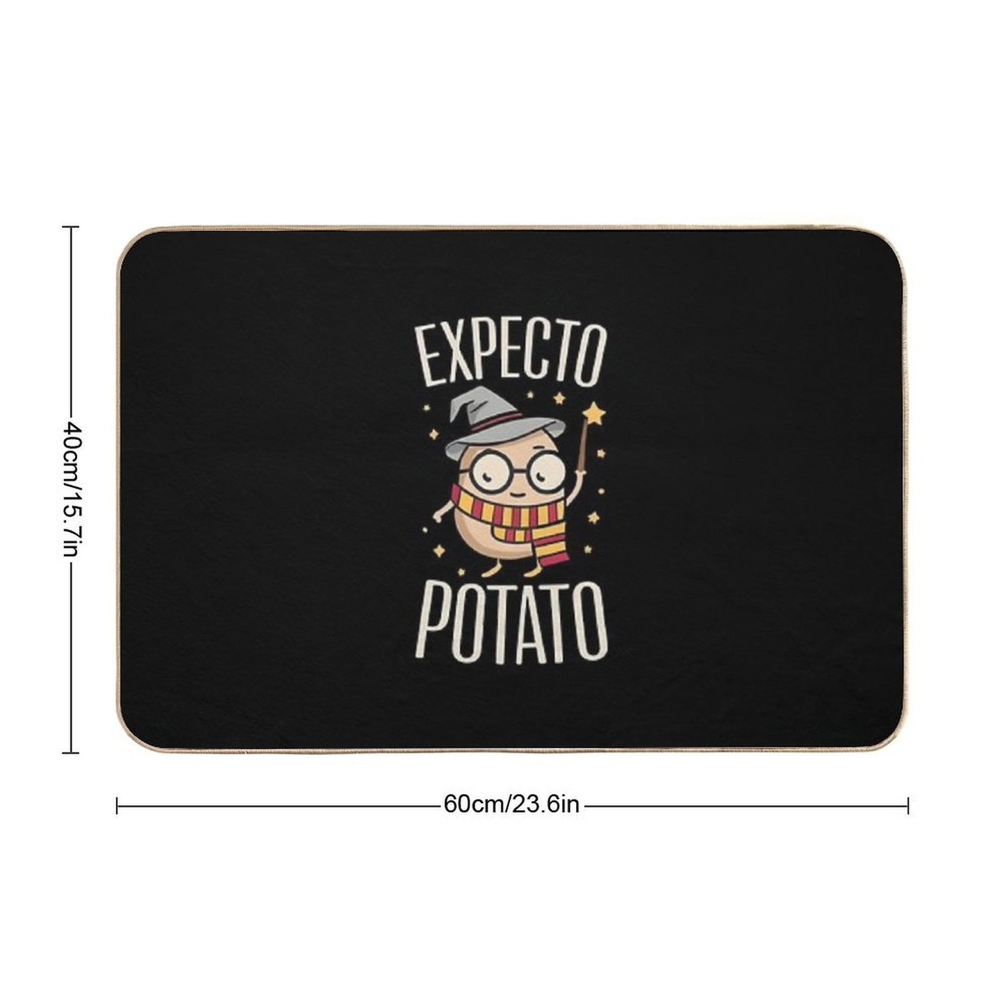 Expecto Potato - Wizard Funny  Long-Lasting Bath Mat