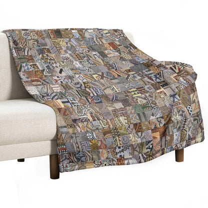 Mosaic Madness Plush Throw Blanket