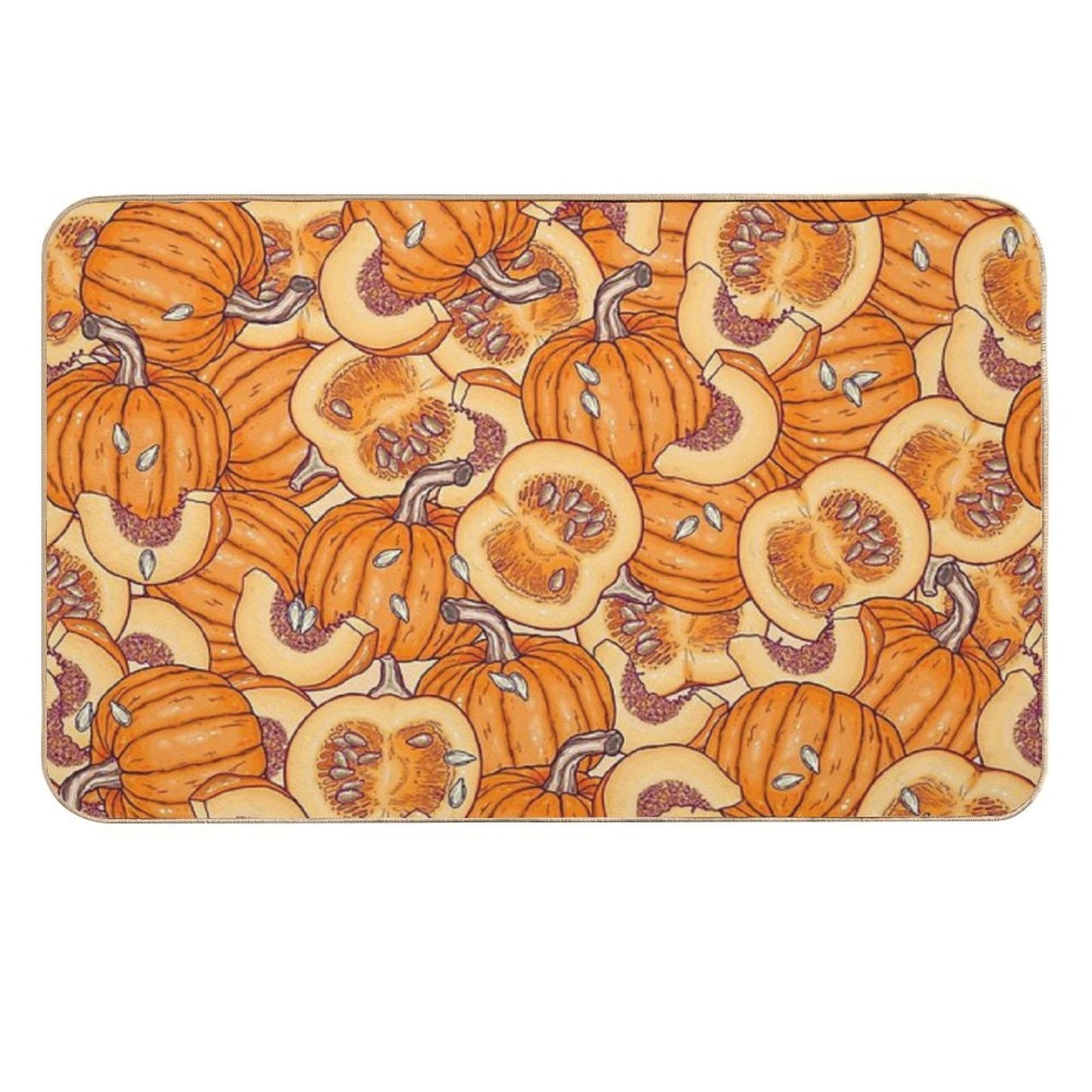 Pumpkin Dream Durable Bath Mat