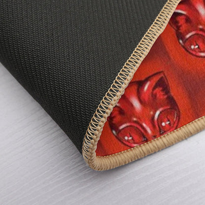 Electric Dream Cat (Red)  Versatile Bath Mat