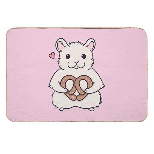 I Love You More Than This Hamster Loves Pretzels  Nikury  Pet-Safe Bath Mat