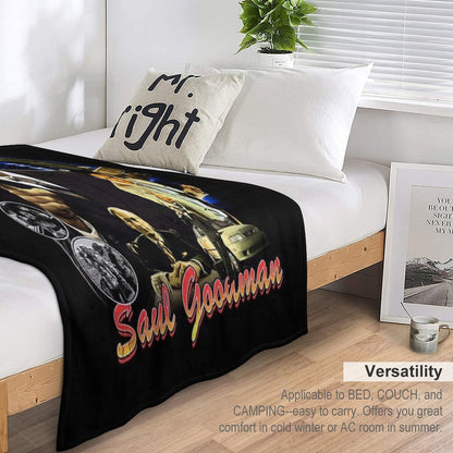 Saul Goodman Vintage 90s Bootleg Design Lightweight Throw Blanket
