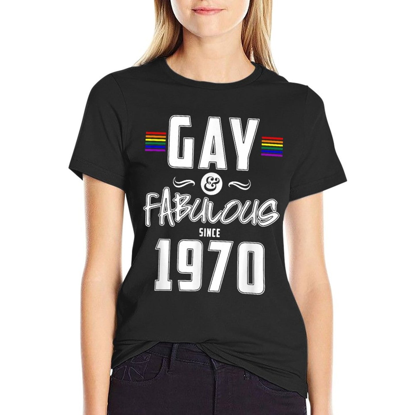 LGBTQ Gay & Fabulous Since 1970 50th Birthday  High-quality Stitching T-Shirt