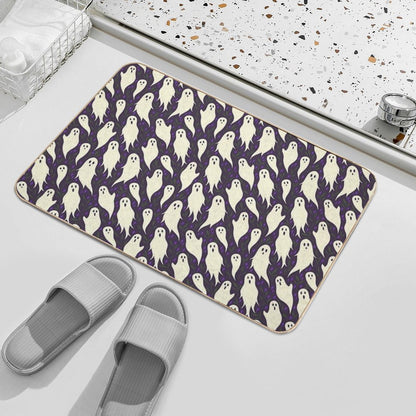 Ghosts - Halloween Repeating Pattern Durable Bath Mat