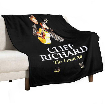 Best Clear Design of American Legend Singer Songwriter  Actor Cliff Richard Anti-pilling Throw Blanket