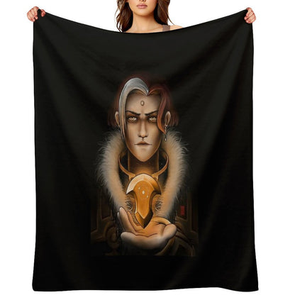 Emet-Selch And Azem's Crystal Premium Throw Blanket