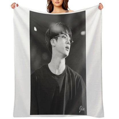BTS Jin Sustainable Throw Blanket