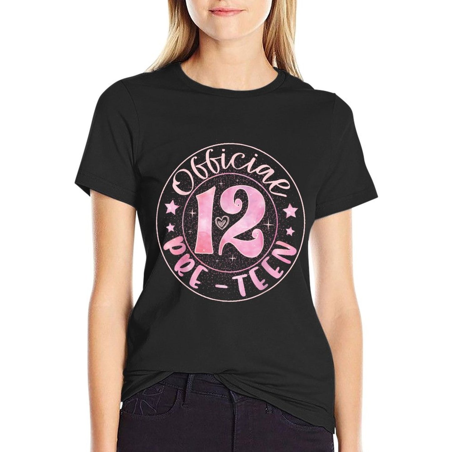 12 Official Pre-Teen 12th Birthday Girl 12 Year Old  Stretchy T-Shirt