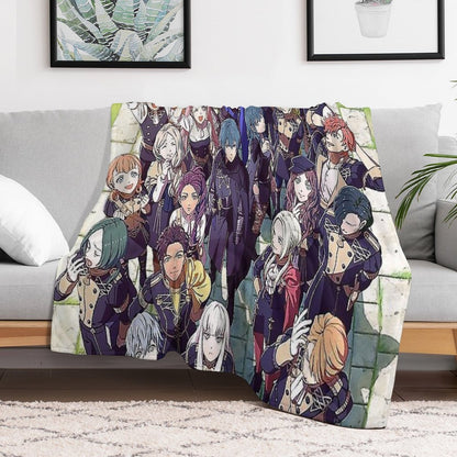 Fire Emblem Three House Poster Wrinkle-free Throw Blanket