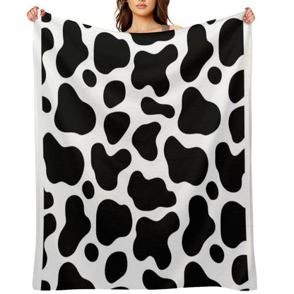 Seamless Cow Pattern Eco-conscious Throw Blanket