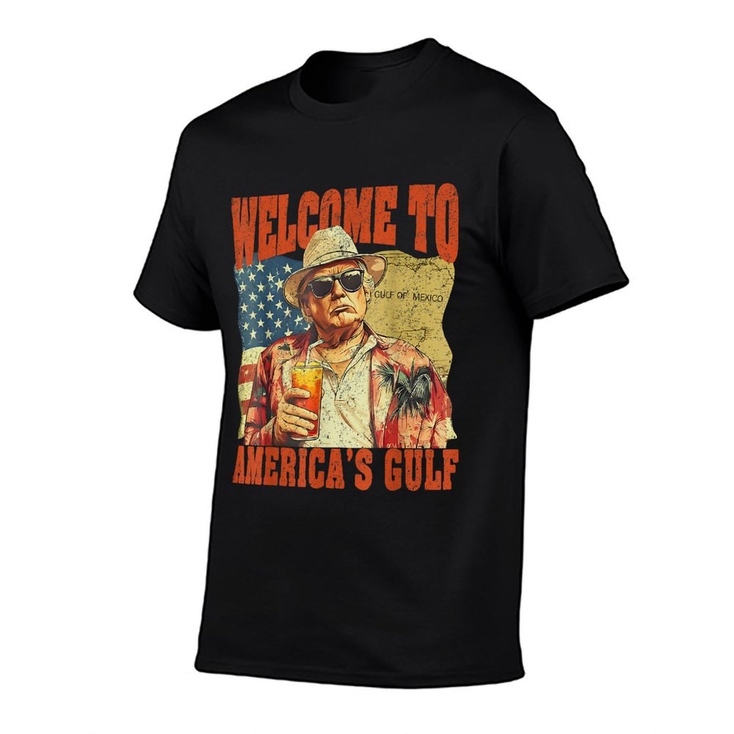 Retro Trump America's Gulf Mexico President Trump Sombrero  Quick-drying T-Shirt