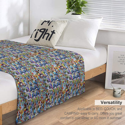 Free Shrink-resistant Throw Blanket