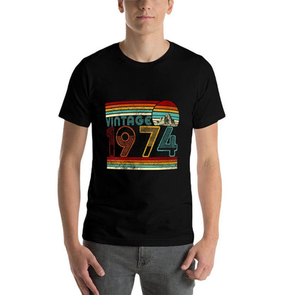 Womens 50 Years Old Vintage 1974 50th Birthday Gifts For Men Women  Stretchy T-Shirt