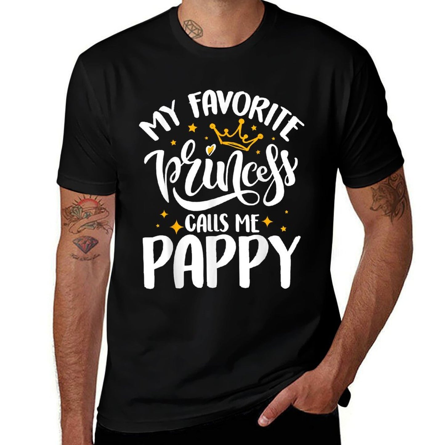 My Favorite Princess Calls Me Pappy Funny Father’s Day Pappy  Summer-ready Fabric T-Shirt