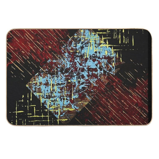 Colorful Abstraction  Easy To Clean Bath Mat