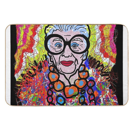 Iris Apfel  Dirt-Trapping Bath Mat
