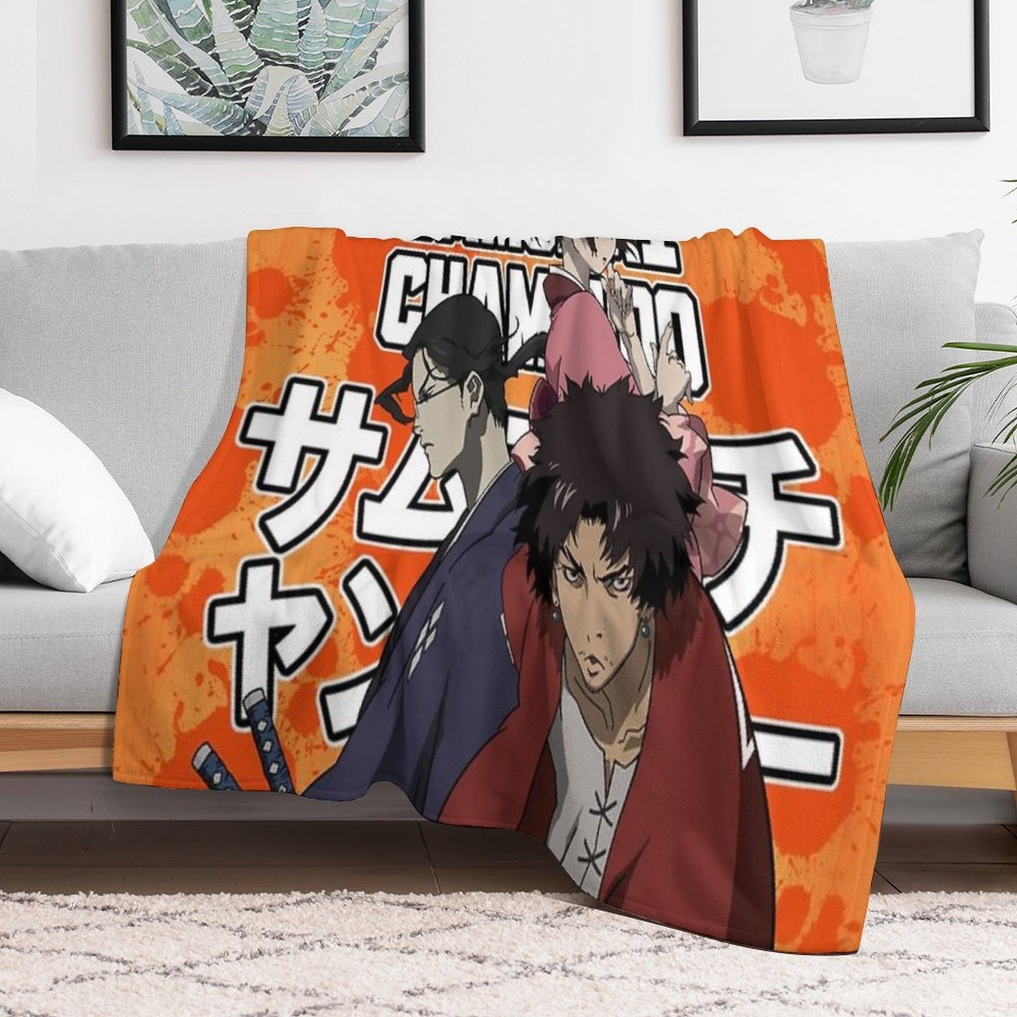 Samurai Champloo Crew Durable Throw Blanket