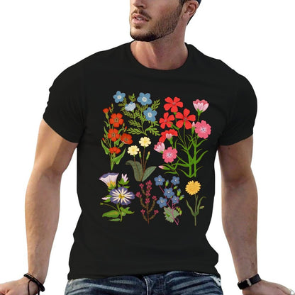 Vintage Botanical Floral Flower Hawaiian Gifts For Men Women Sweatshirt  Stretchy T-Shirt